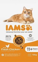 (€4,99/Kg) Iams Senior Cat 11+ With Chicken Mit Huhn Advanced Katzenfutter 10 Kg