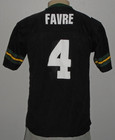 Vintage Brett Favre #4 Green Bay Packers Reebok Black NFL Jersey Youth XL