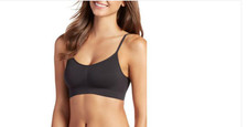 Jockey Seamfree Modern Micro Stretch Cami Strap Bralette Black Size XL 6387