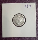 1911 Barber One Dime Silver Coin VF Good Condition For Collection