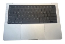 OEM Apple MacBook Pro 14" M1 2021 A2442 Top Case Keyboard Trackpad Gray B