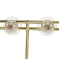 CHANEL Pierce Gold Metall/Fake Perle Damen