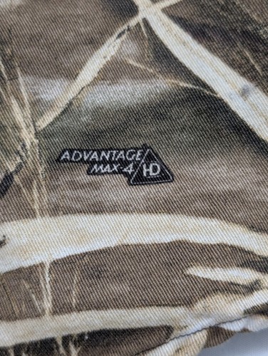 Game Winner Camo Button Shirt Mens S Realtree Max 4 HD Waterfowl Roll Up Sleeve - Picture 5 of 8