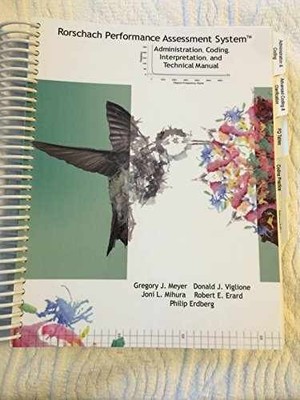 RORSCHACH PERFORMANCE ASSESS.S - Spiral-bound, by Gregory J. Meyer; - Very Good