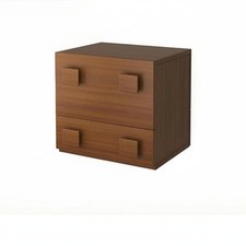 Retro TV Cabinet, Multi-Functional Storage Chest, Walnut, Living Room Combo