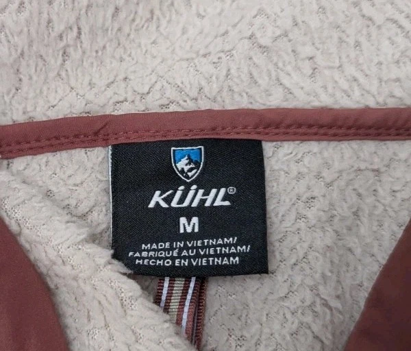 Chaqueta para mujer Kuhl The One cremallera completa con capucha forrada de lana rosa (rojo) talla M Foto 4 de 4