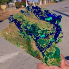 1.48LB Best Natural Azurite/Malachite raw Crystal Mineral Specimen