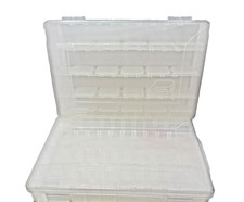 2x Plano LURE Organizer Boxes w 4-20 Compartments Plastic 1-3/4 HX7"Wx10-3/4" L
