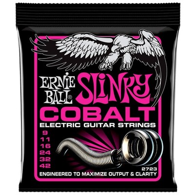 Saiten E-Gitarre Ernie Ball Super Slinky Cobalt 2723 .009-042 Gitarrensaiten E-