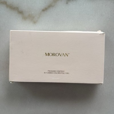 MOROVAN Poly Gel Nail Kit & Set, Multicolor 8-Piece Colors (P01-P08)