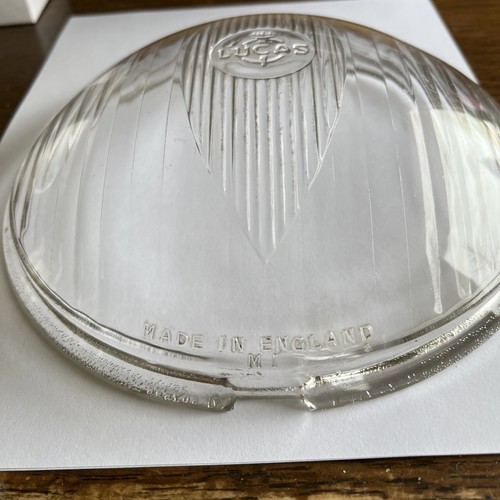 Lucas Motorcycle Cat Eye Headlight Lens Prewar? - Picture 2 of 5