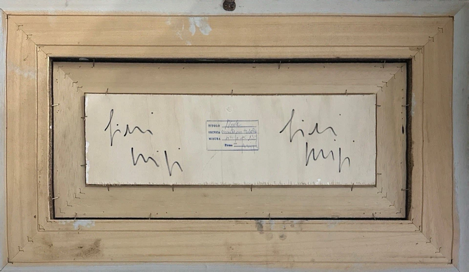 Olio Su Tavola di Luigi Silvi (TITOLO: NEVE) epigono di Norberto Proietti - Immagine 3 di 4