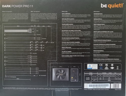 High End Power Supply 550 W be quiet! DARK POWER PRO 11 - Bild 6 von 6