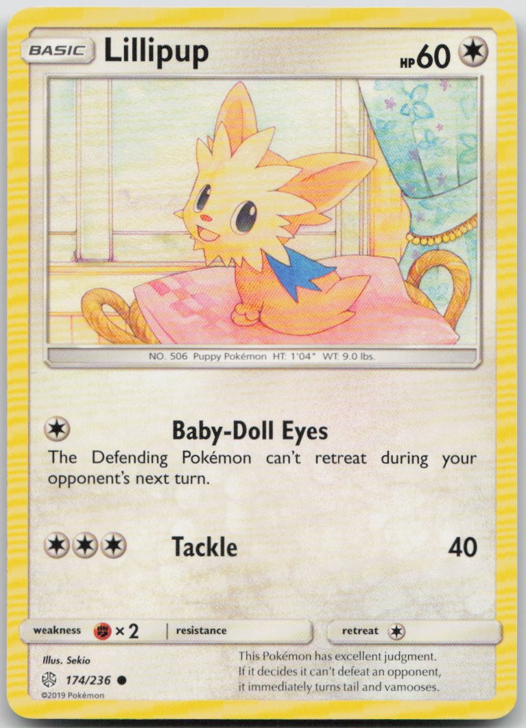 Lillipup 174/236 Cosmic Eclipse Common Pokemon MP