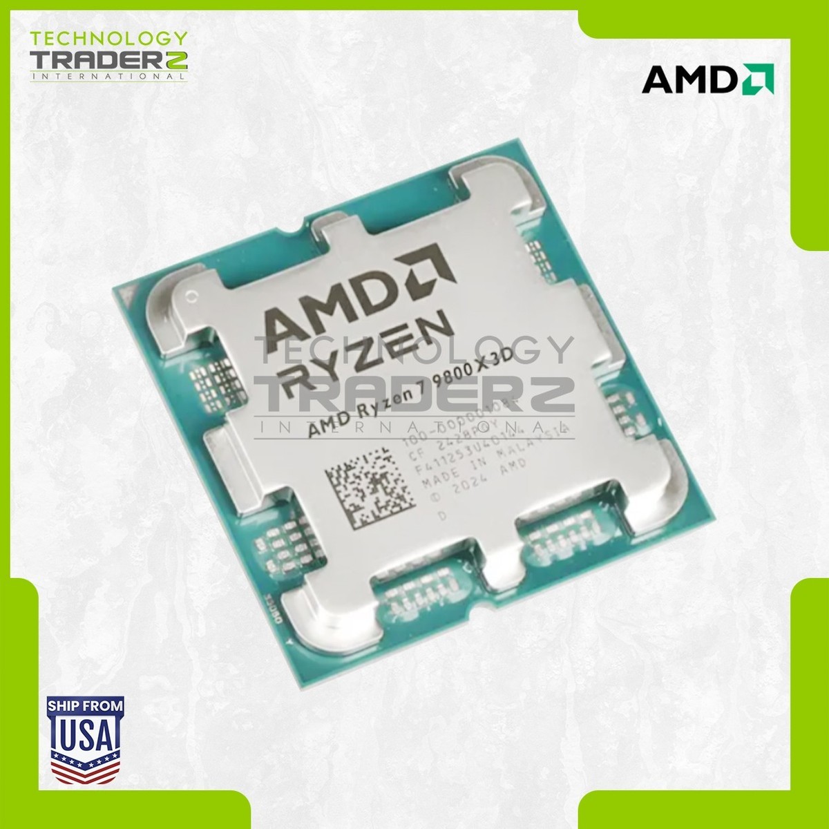 AMD Ryzen 7 9800X3D 8-Core 5.2GHz Max Boost AM5 CPU 100