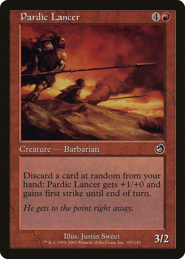 Pardic Lancer #107 (LP) Torment TOR Magic MTG