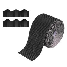 1 Roll Bulletin Board Border White Board Trim Edge 4"x49.2ft Black