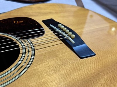 Acoustic Guitar Yamaha FG-500J 1974 Black Label Solid Spruce Top