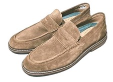 Crown Vintage CR-AYDRIEN-Mens Tan Aydrien Oily Suede Loafer Shoes 11.5M-New!