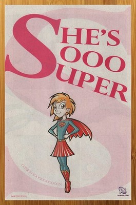 2008 DC Comics Kids Supergirl Print Ad/Poster Au…