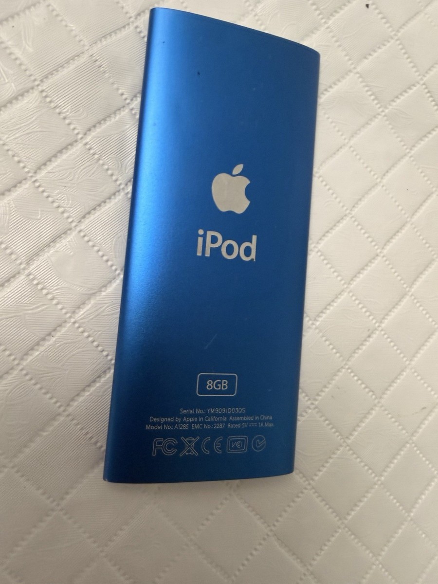 Apple iPod Nano A1285 8GB Blue MP3 Player Video Playback Games USB