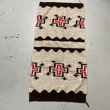 Vintage Navajo? Gallup Wool Cross Pattern Rug Blanket Rug Southwestern Native