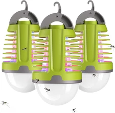 Portable Bug Zapper Outdoor Indoor, Electric Mosquito Fly Killer Lamp with Three