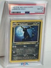 Pokemon Umbreon Neo Discovery Holo Card 13/75 PSA 8