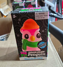 NeeDoh Polar Glow Penguin Super Solid Squish Squeeze Toy Glows in the Dark