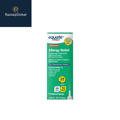 Equate Fluticasone Propionate Nasal Allergy Relief Spray, 50 mcg, Non-Drowsy