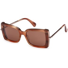 Max Mara Women's Sunglasses Red/Other Plastic/Metal Cat Eye Frame MM0166 5368E