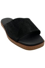 Vince Women's Canella Mule Leather Suede Slide Sandal Black