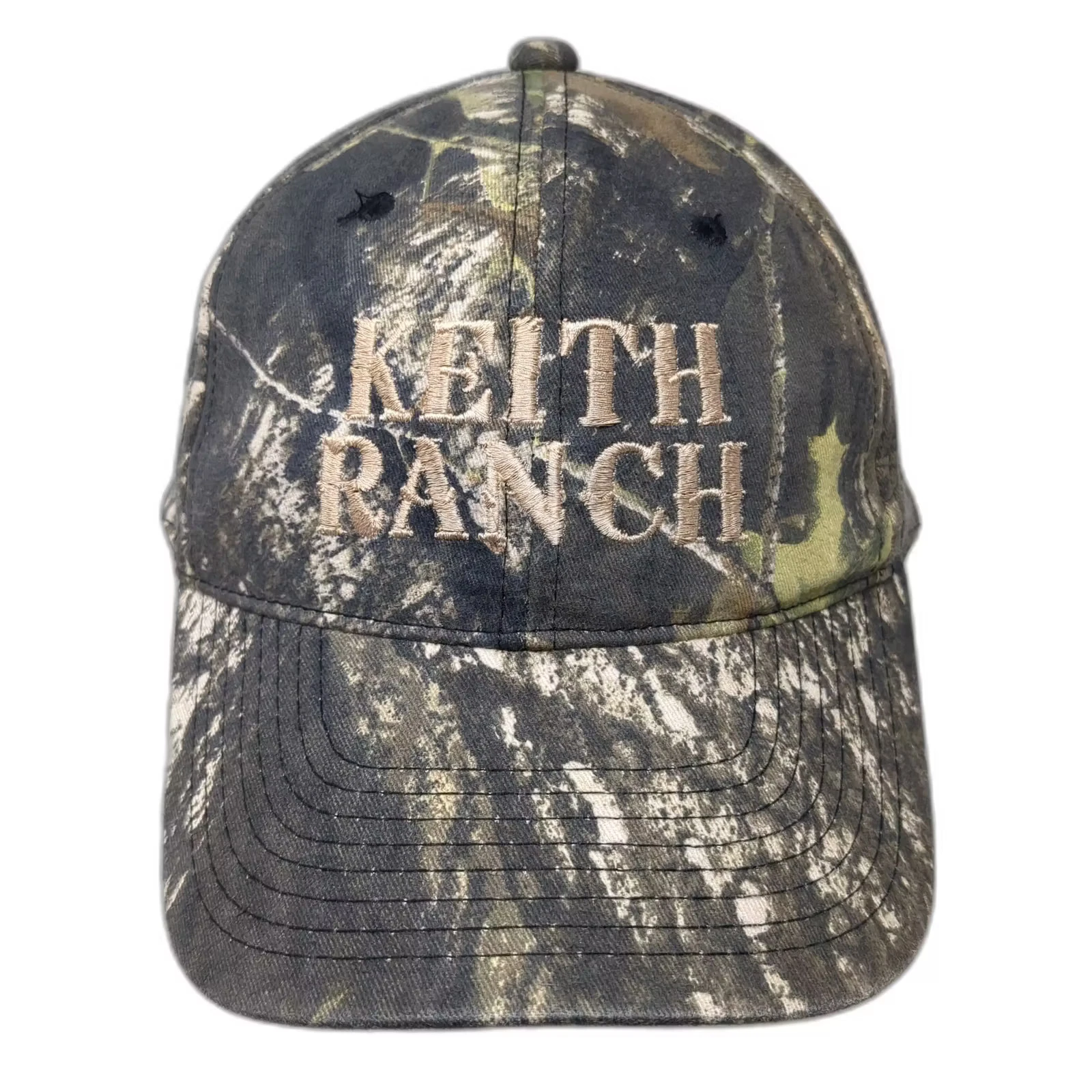 Outdoor Cap Snapback Hat Green Camo Keith Ranch Big Hunt 2007 OS Embroidered