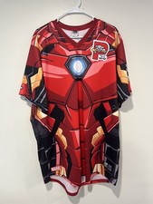#47 Game Issued Portland Sea Dogs Marvel Iron Man Jersey Red Sox