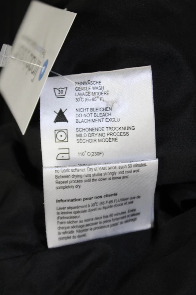 Bogner Mujer Animal Print Cremallera Completa Puffer Chaleco Chaqueta Negro Gris Talla 14 Foto 4 de 4