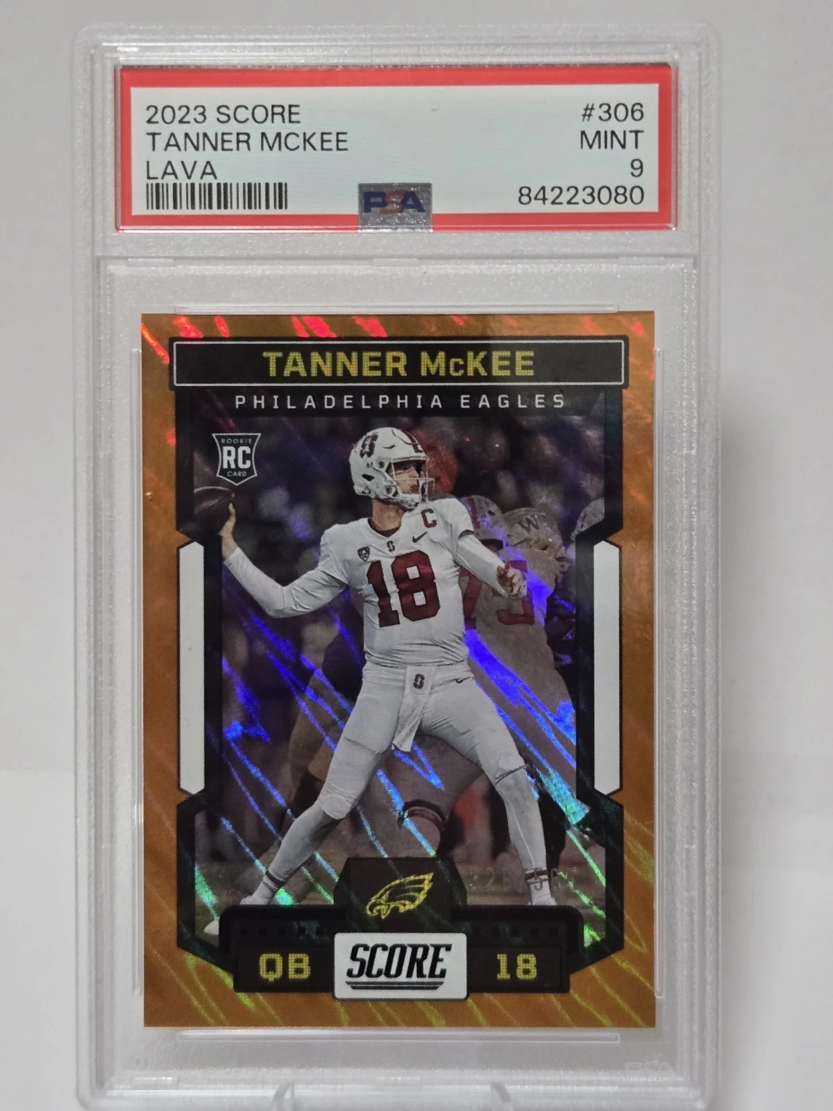 Tanner McKee Panini Score #306 Lava
