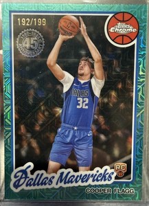 2025 Topps Chrome Flagship COOPER FLAGG AQUA MOJO 192/199 