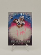 2022 Origins FOTL Receiving Stars Jameson Williams Pink Auto /8