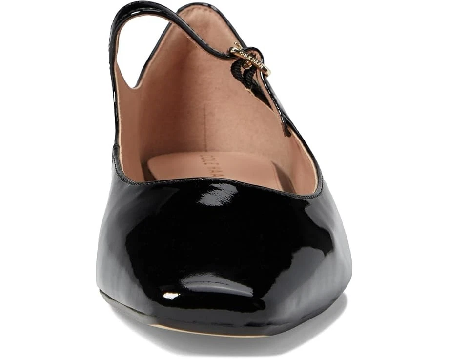 Zapatos planos de ballet Cole Haan® para mujer 9,5 B Bridge Mary Jane en charol negro Foto 3 de 4
