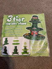 3 Tier Cupcake Display Stand Birthday Party teenage Mutant Ninja Turtles