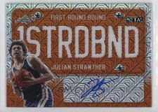 2021-22 Leaf Metal First Round Bound Orange Mojo 2/3 Julian Strawther Auto 0f21