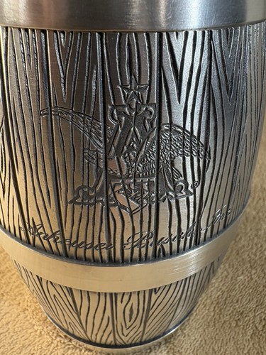 Budweiser CS495 Pewter Barrel Stein NIB w/ COA Beer Mug Tankard Signed - Picture 7 of 12