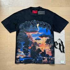 NEW Mens Godspeed Urban UFO print Tee Washed ...