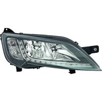 Scheinwerfer Rechts Passend FüR Fiat Ducato Baujahr 14->> Schwarz+Led Tagf.Links