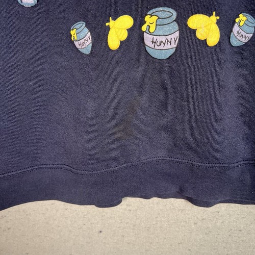 Vintage 90s Disney Winnie the Pooh Tigger Sweatshirt Womens XL Blue Pullover - Picture 7 of 10
