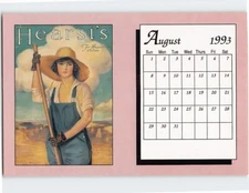 Postcard Hearst's, August 1993 Limited Edition Calendar Set