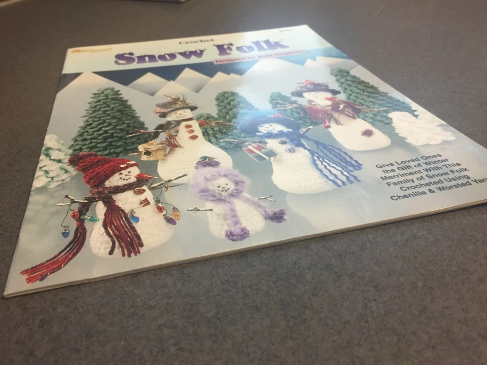 Crochet Snow Folk by Jerie Stephens The Needlecraft Shop Paperback  - Image 3 of 4