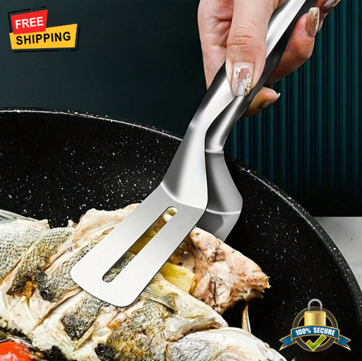 Stainless Steel Multi-Functional Frying Clip For Meat, Fish, And Noodles