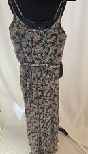 Lulus floral multi color lined Women Dress size M           D178