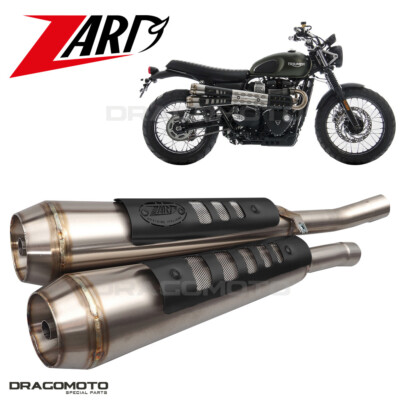 STREET SCRAMBLER 900 TRIUMPH 2019 2020 ZARD Auspuff CONICAL ZTP019S10SSO-BH